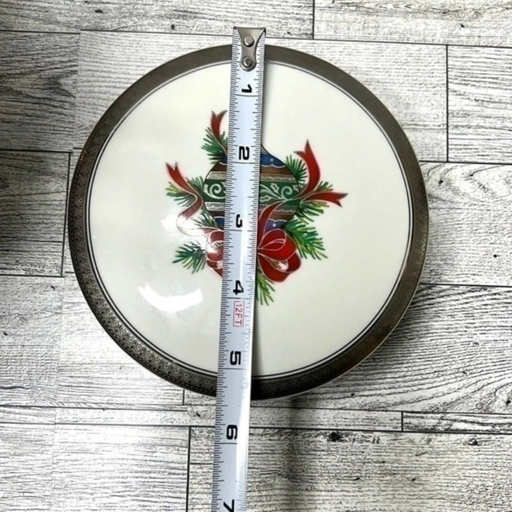 Mikasa Vintage Fine China Pine Ornament Trinket Box